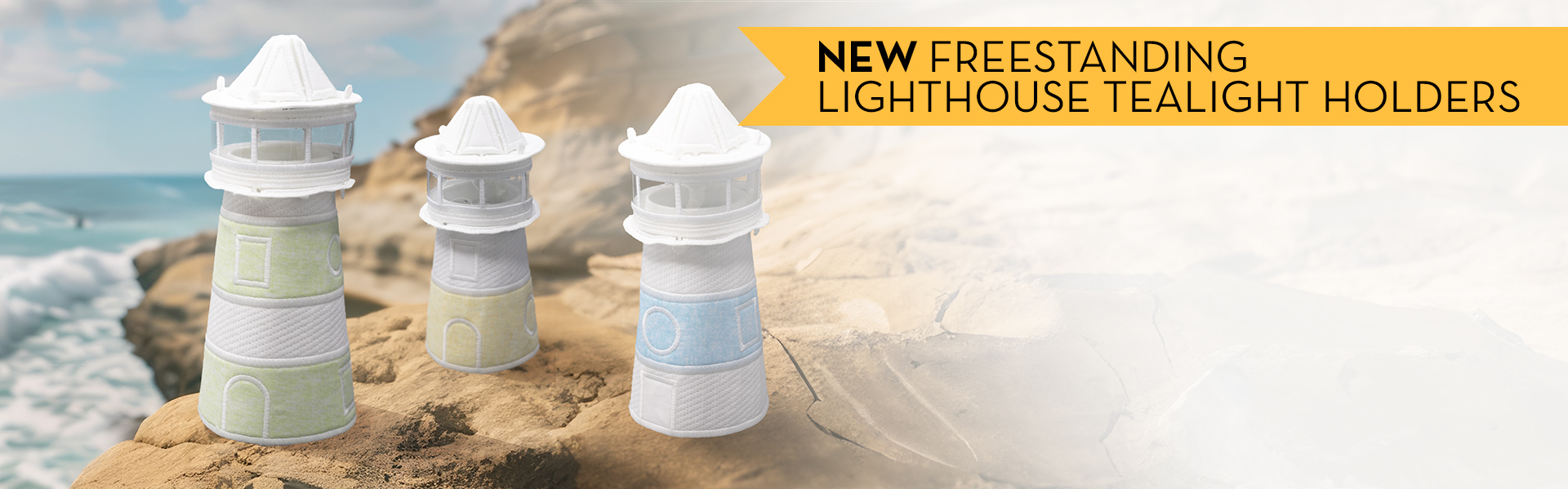 Freestanding Lighthouse Tealight Holders