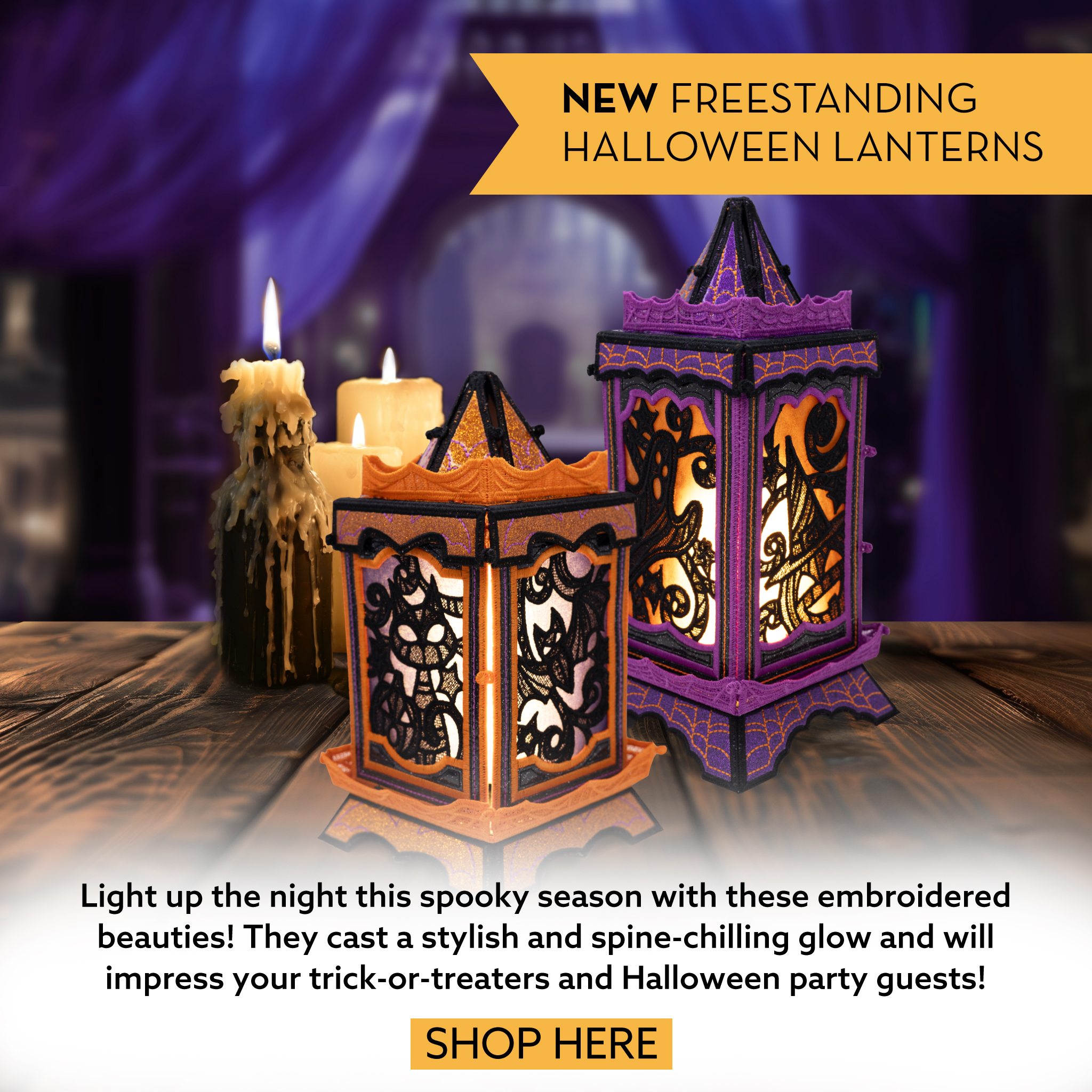 Freestanding Halloween Lanterns