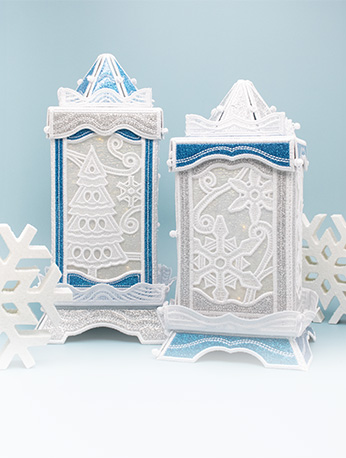 Freestanding Winter Lanterns