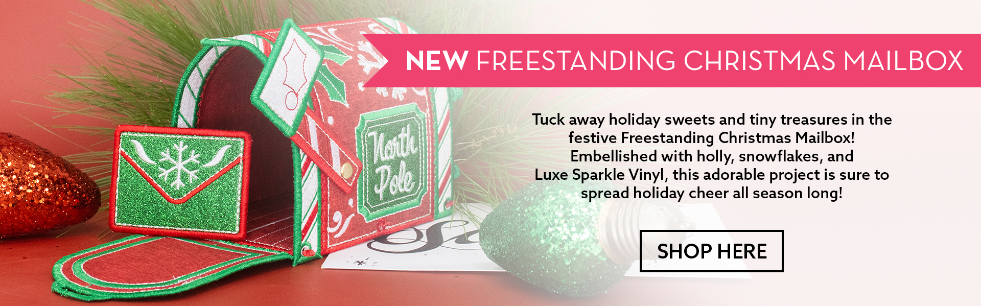 Freestanding Christmas Mailbox