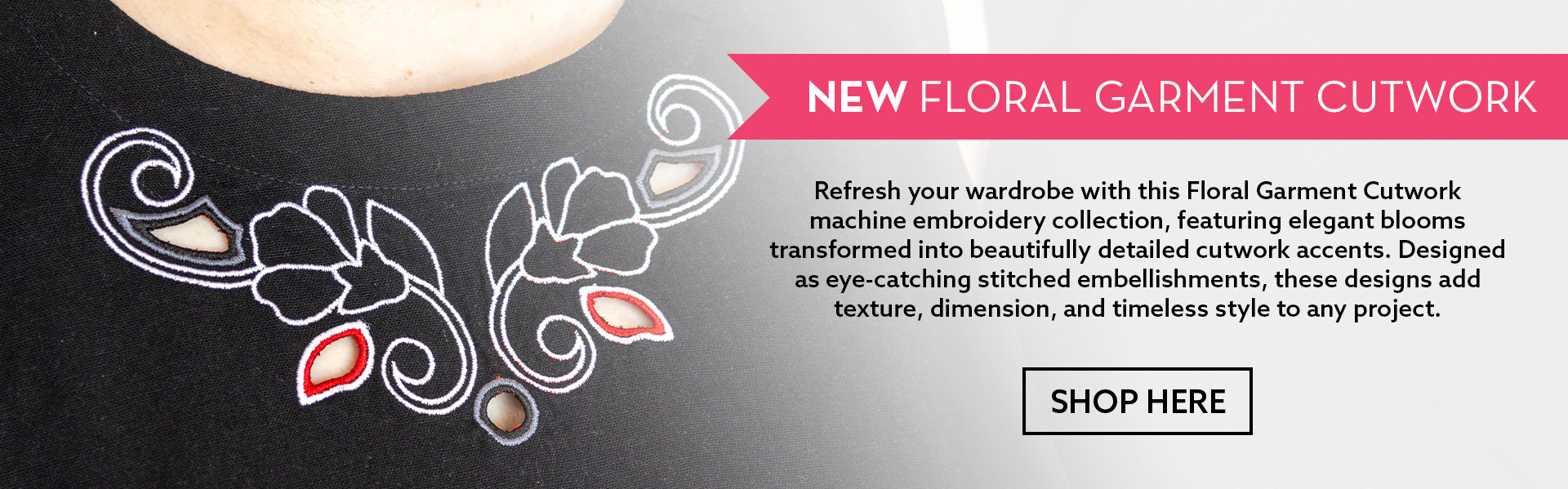 Floral Garment Cutwork