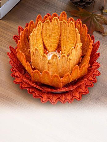 freestanding tea light mum