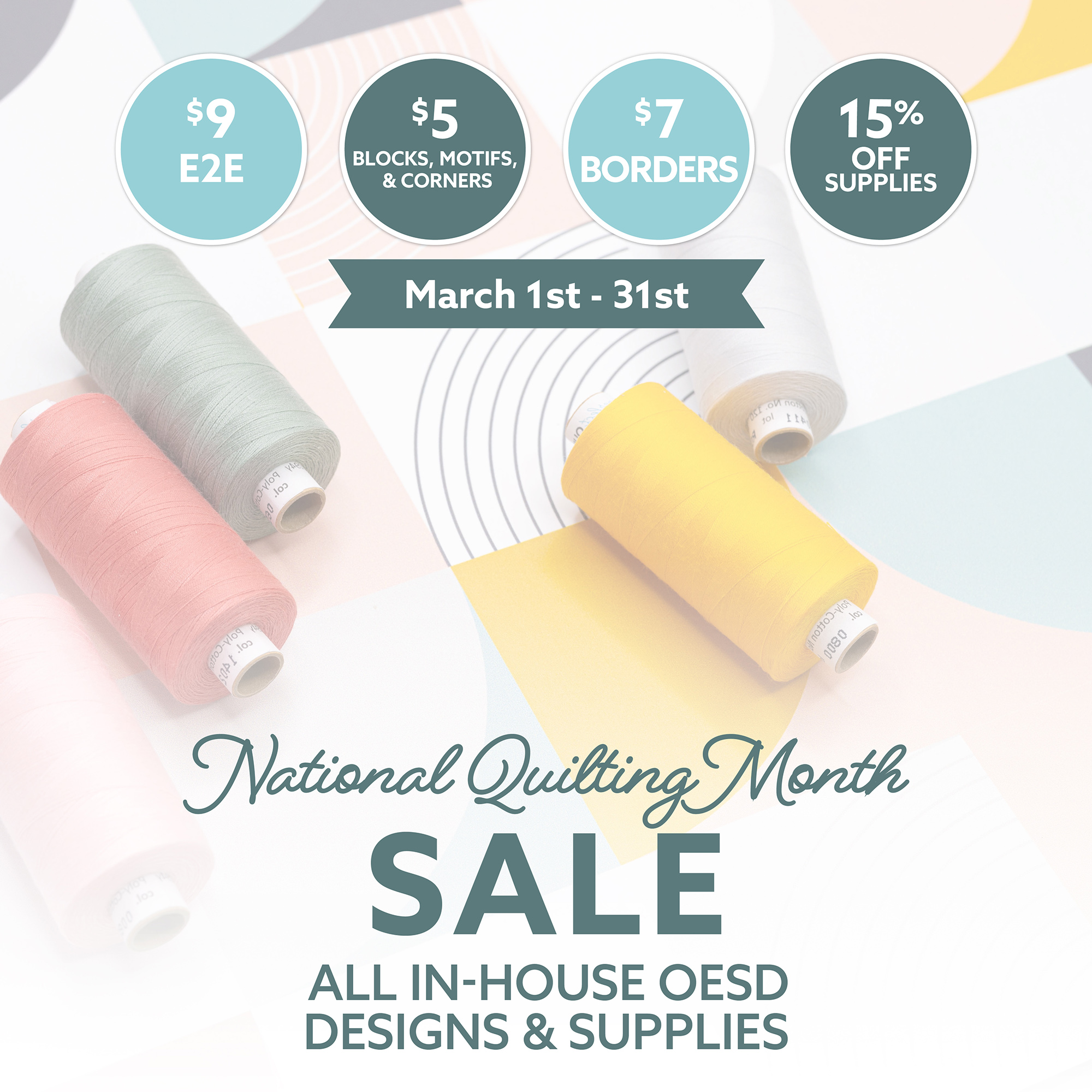 National Quilting Month Sale