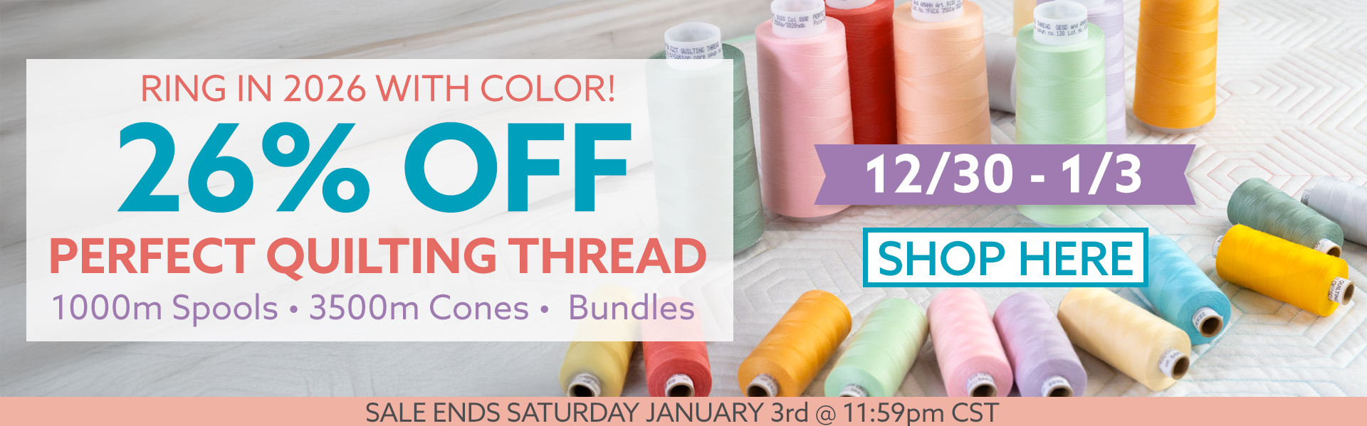 Perfect Quilting Thread Sale