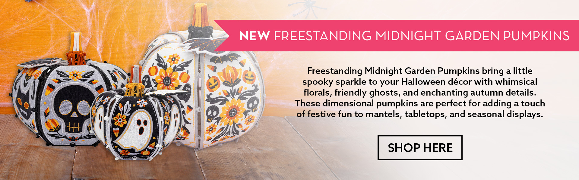 Freestanding Midnight Garden Pumpkins
