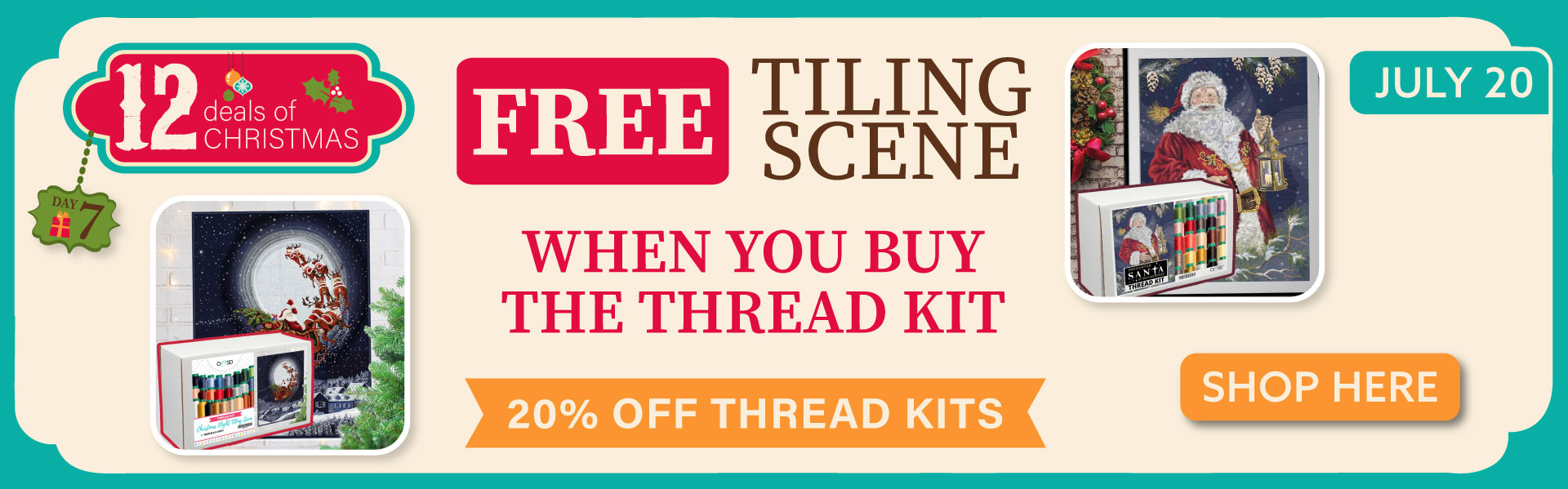 Free Tiling Scene with Thread Kit