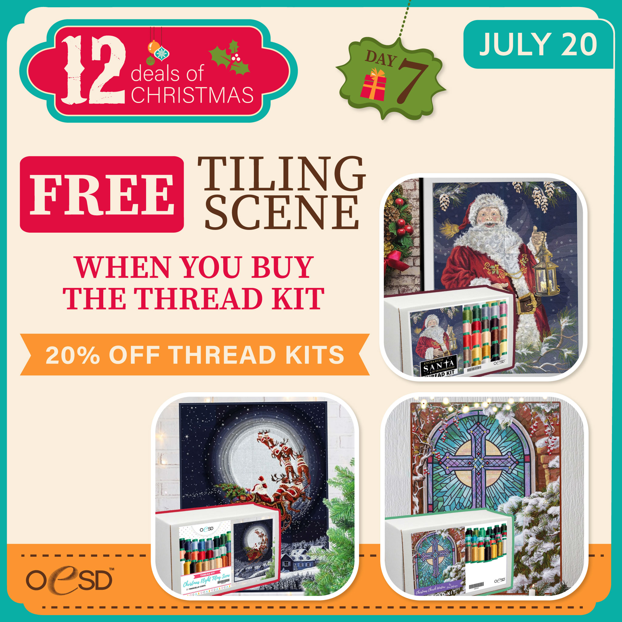 Free Tiling Scene with Thread Kit