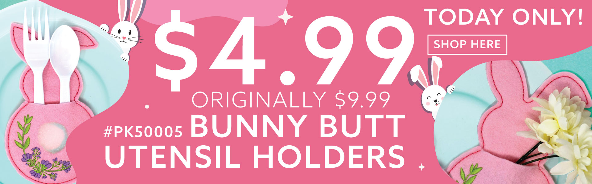 Bunny Butt Utensil Holders