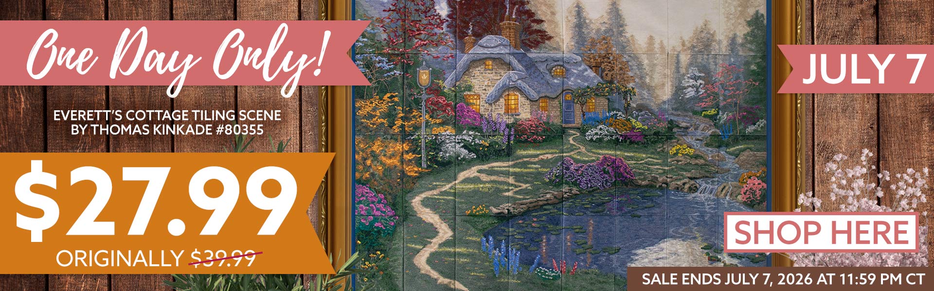 Everett's Cottage Tiling Scene