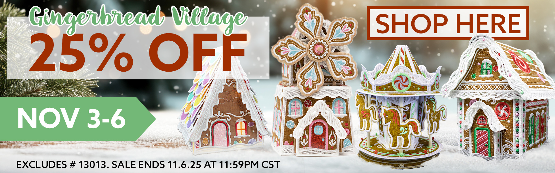 Gingerbread Village Sale