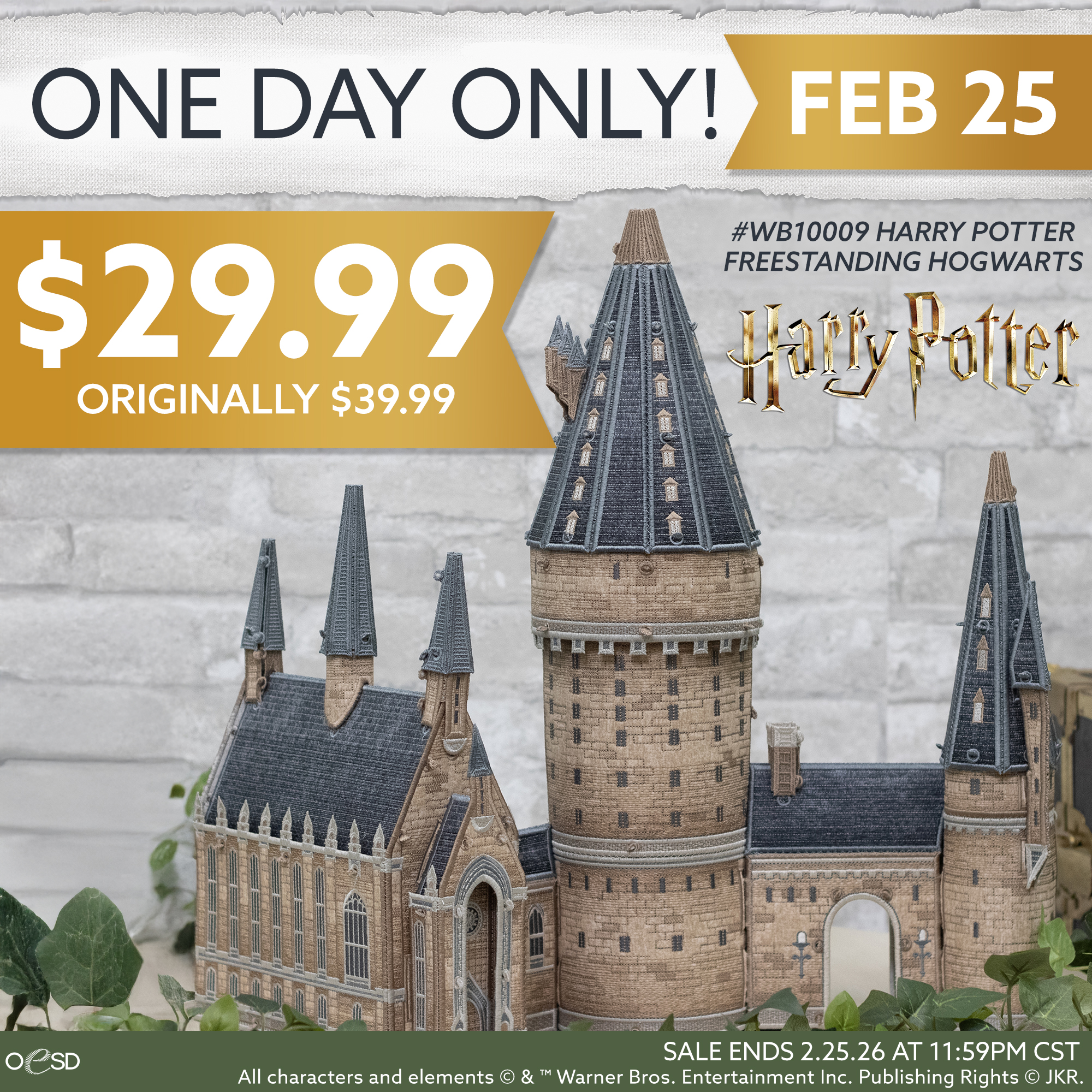Harry Potter Freestanding Hogwarts