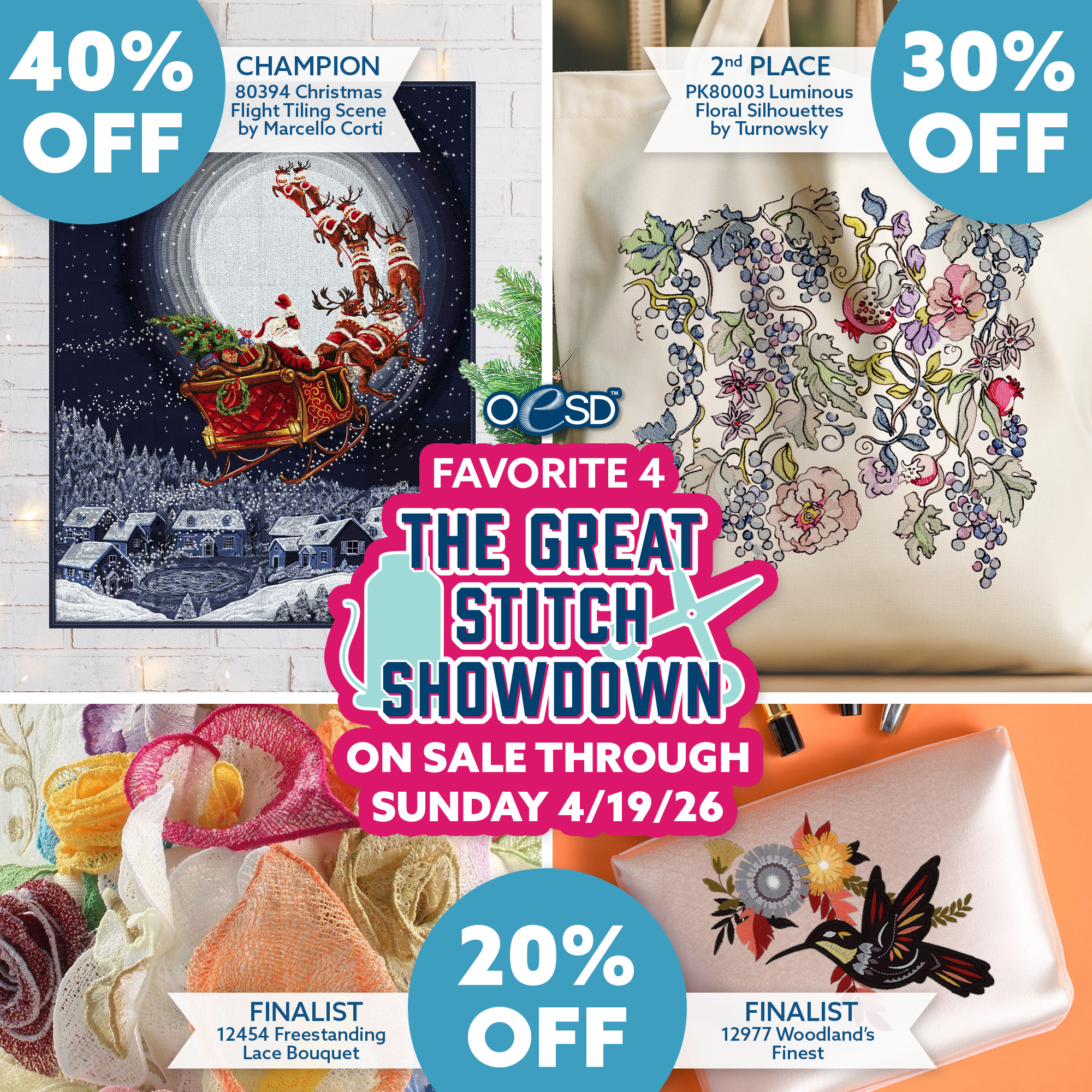 Stitch Showdown Favorite Four