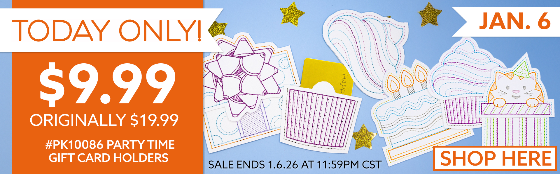 Party Time Gift Card Holders