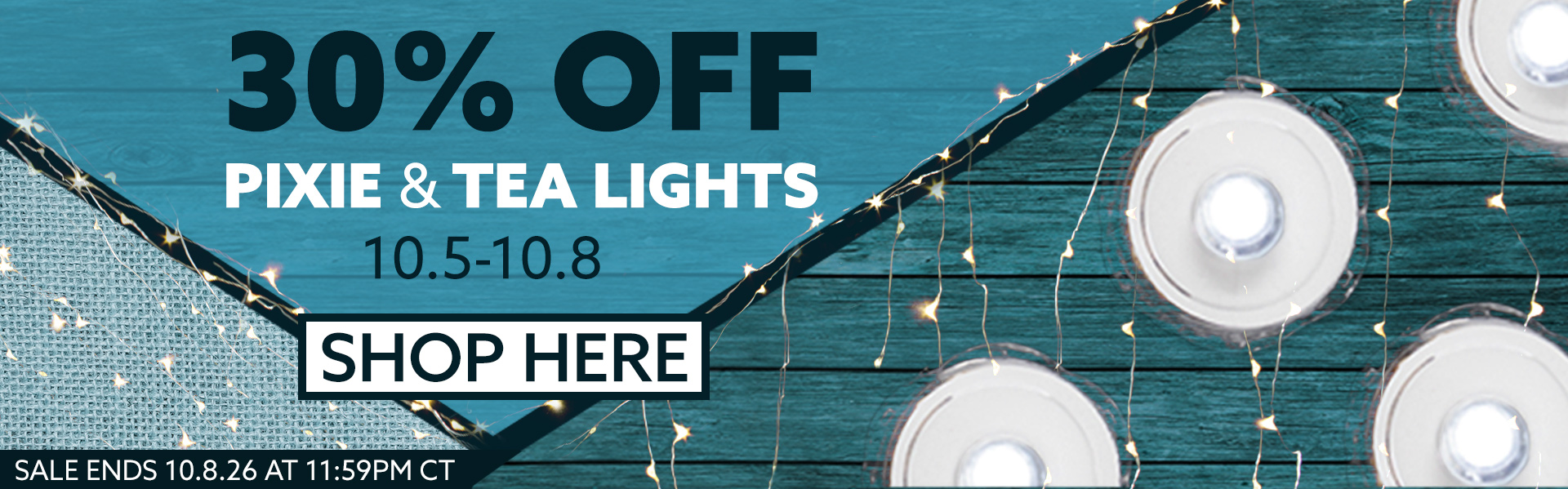 Pixie and Tea Light Sale