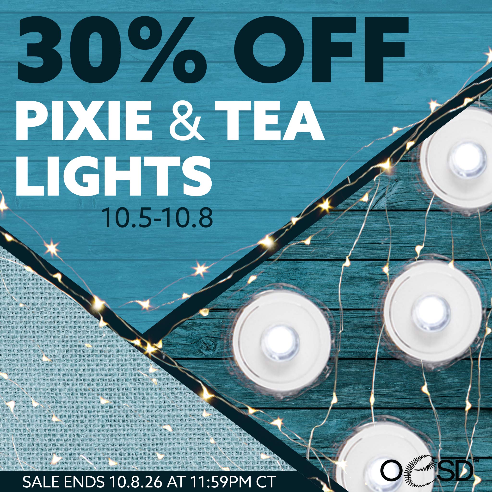 Pixie and Tea Light Sale