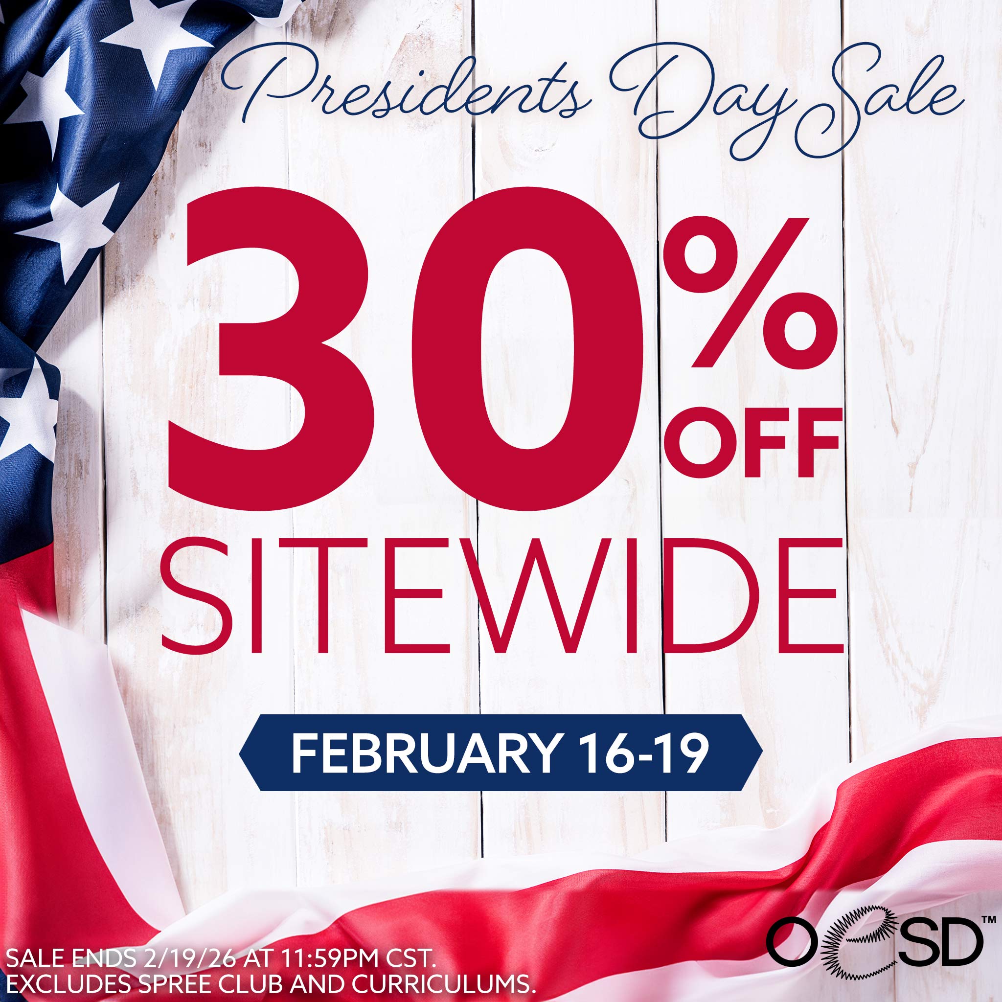 Presidents Day Sale