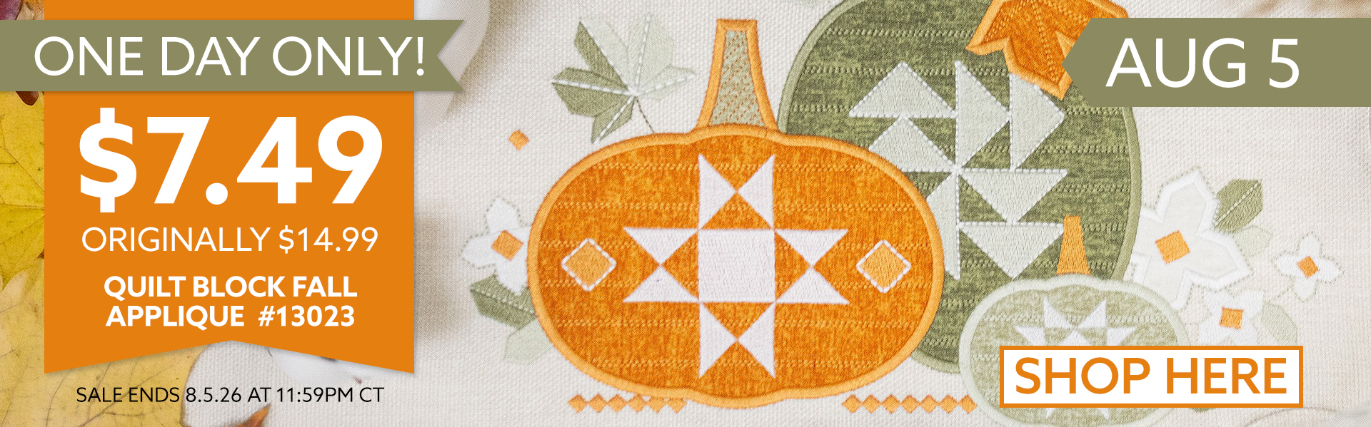 Quilt Block Fall Applique