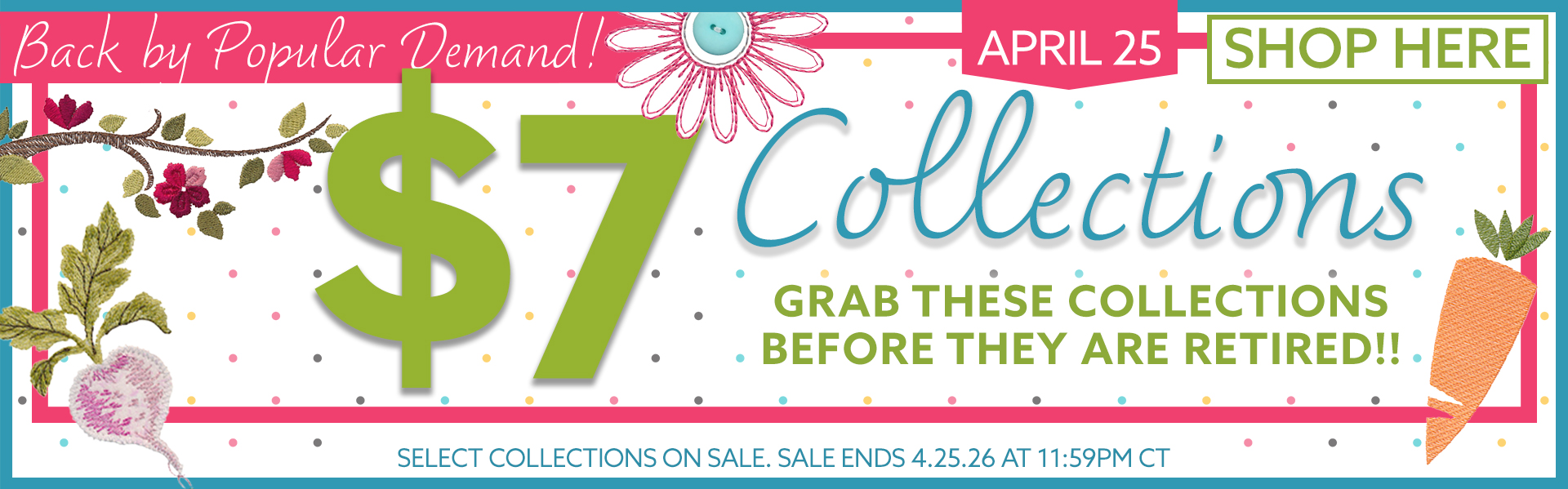 Retiring Collections Sale