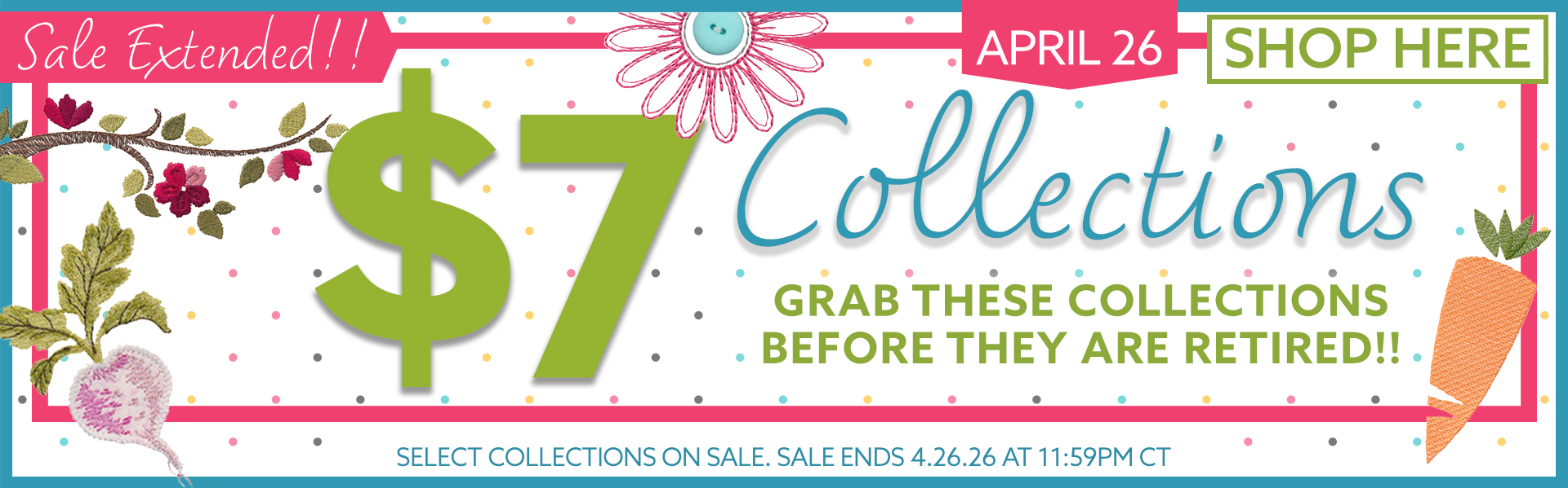 Retiring Collections Sale