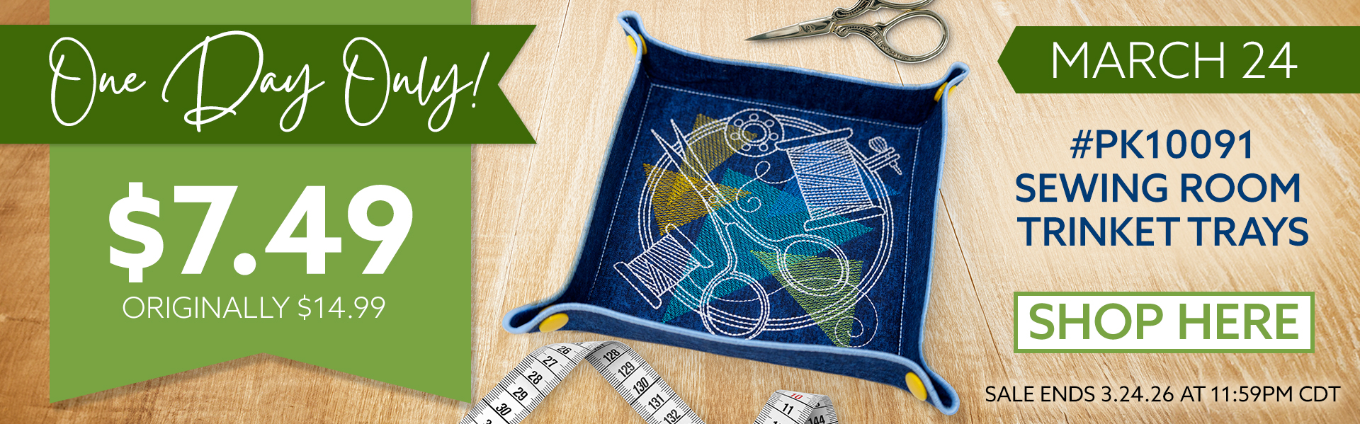 Sewing Room Trinket Trays