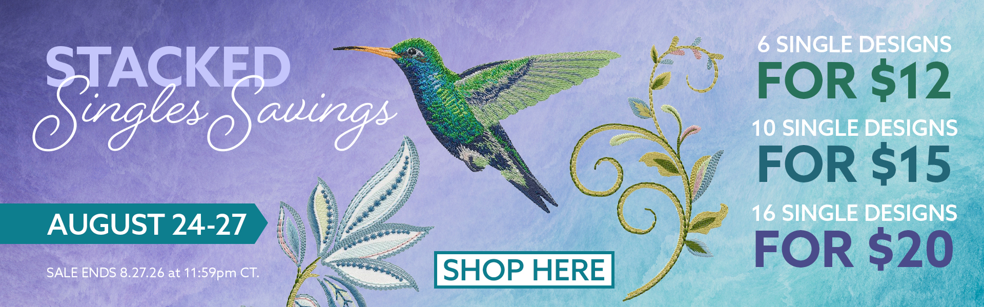 Stacked Singles Sale
