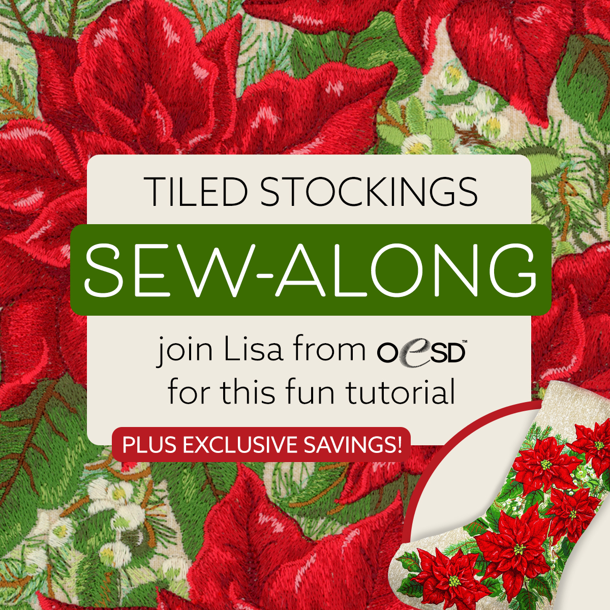 Tiled Stocking Sew Along